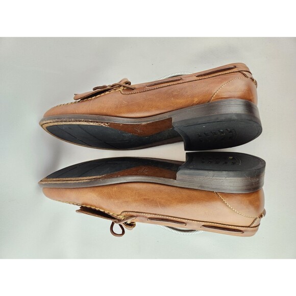 Johnston & Murphy Brown Tassel Fringe Leather Loafer Dress Shoes Men\'s US 12‎ M main image 2
